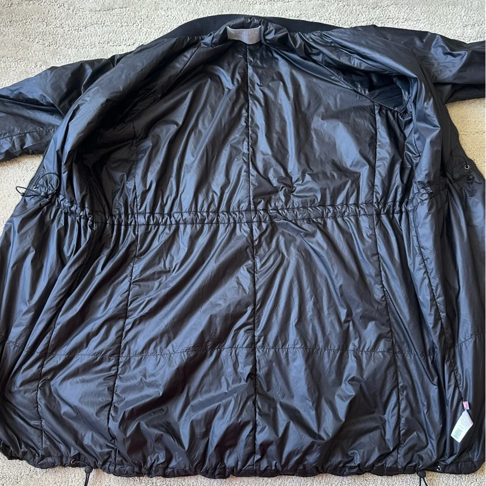 Athleta Parka Summit Primaloft Insulated Lightweight Zip Jacket Black Size Large